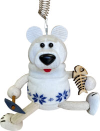 Polar Bear with Ice Pick and Fish