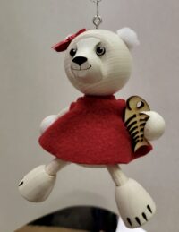 Polar Bear Girl with Fish